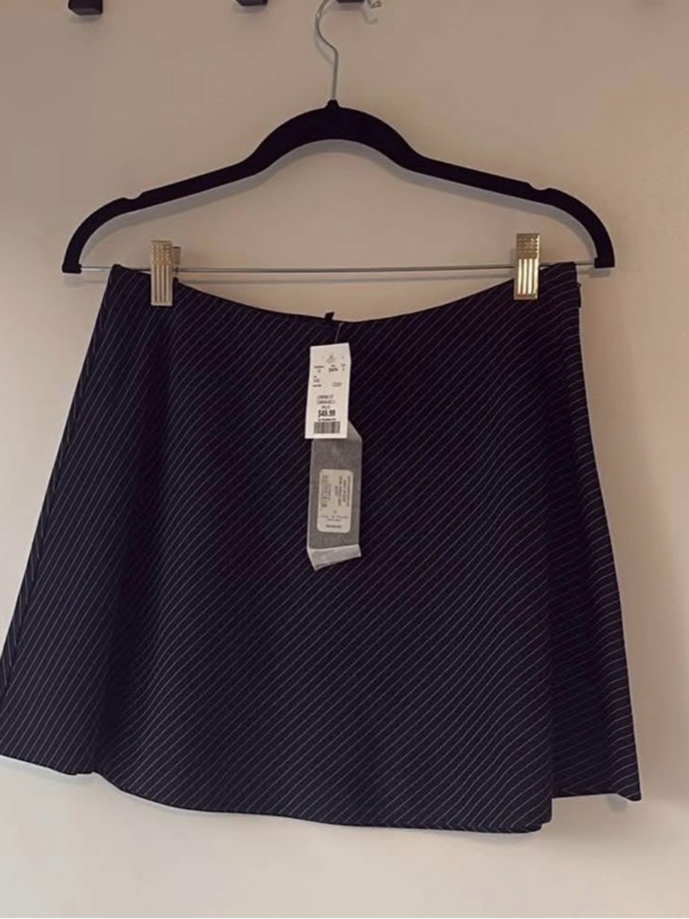 NWT Rag and Bone Pinstripe Navy Skirt